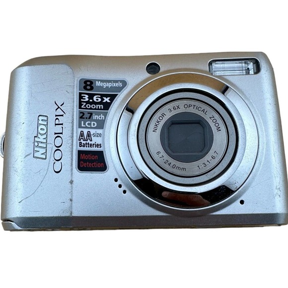 Nikon Other - Nikon Cool Pix L19 Digital Camera Silver Nikkor 3.6X Optical Zoom 8 Megapixels